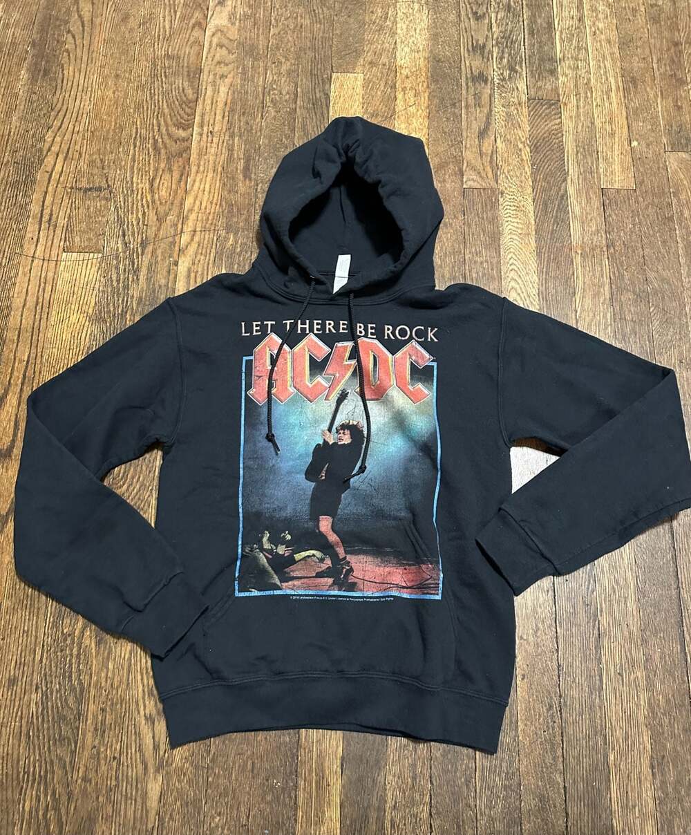 AC/DC Let There Be Rock Graphic Pullover Hoodie Small